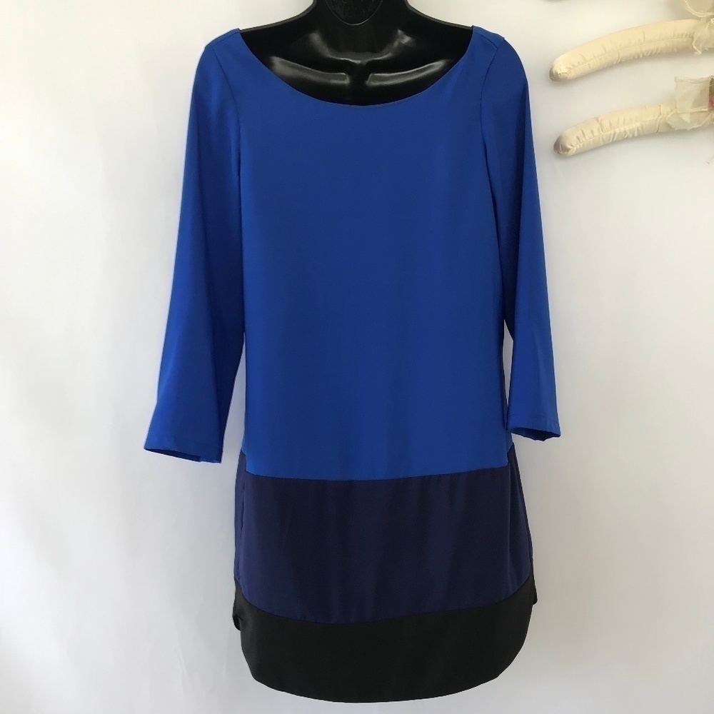 *4/$20* Express Royal Blue/Navy Blue/Black Dress